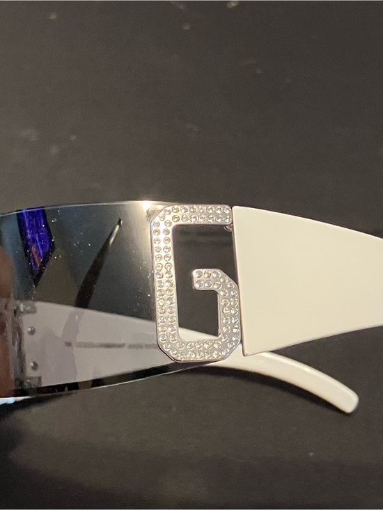 DOLCE & GABBANA DG826S H60 74◽︎13 115 Sunglasses  WHITE RHINESTONE